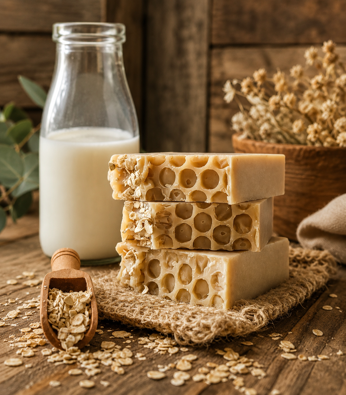 Unscented Goat Milk Soap | All-Natural Handmade Soap | Sensitive Skin Safe | Artisan Soap Gift