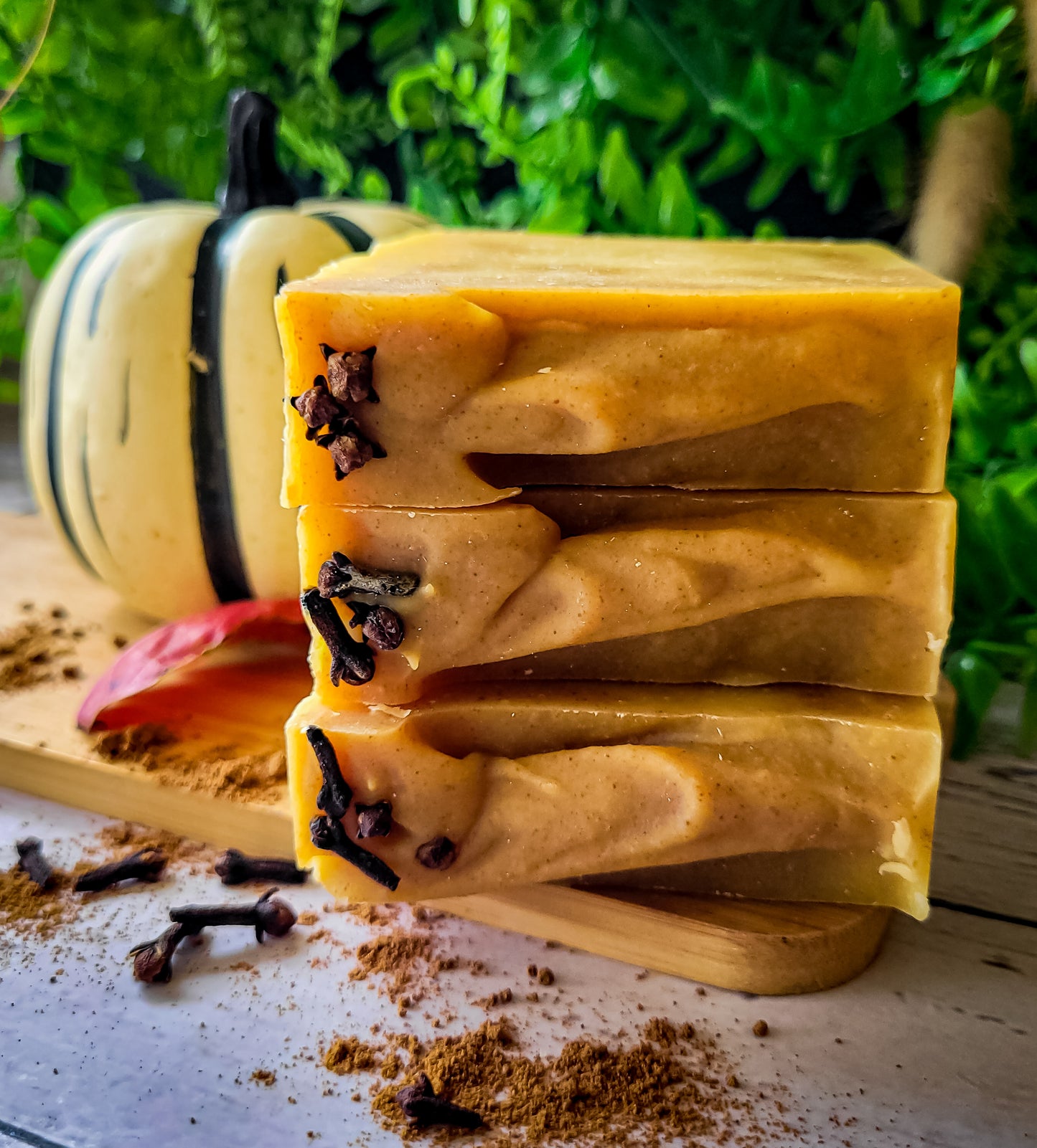 Jabón artesanal de otoño Maple Pumpkin Cream | Calabaza & Especias