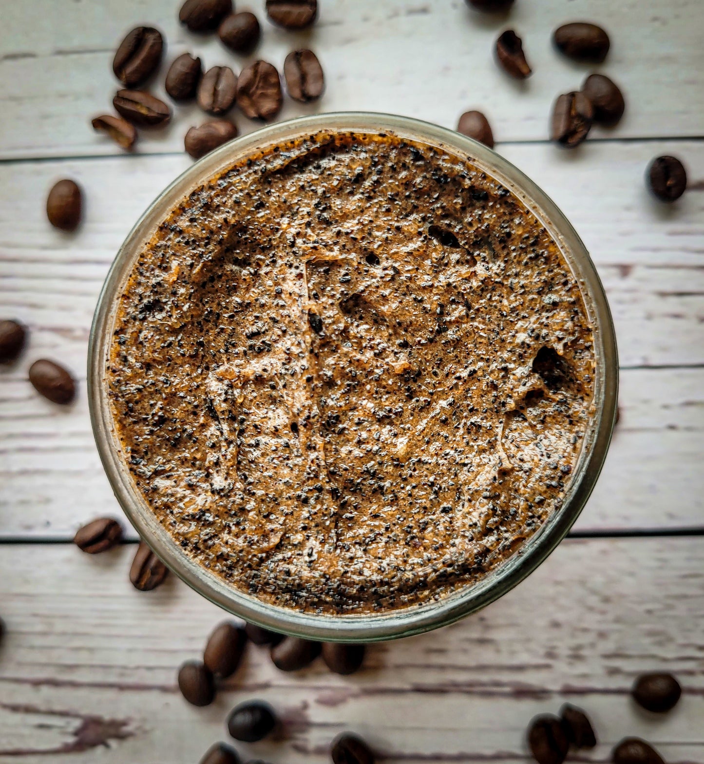 Jabón Batido Exfoliante con Azúcar Morena y Café