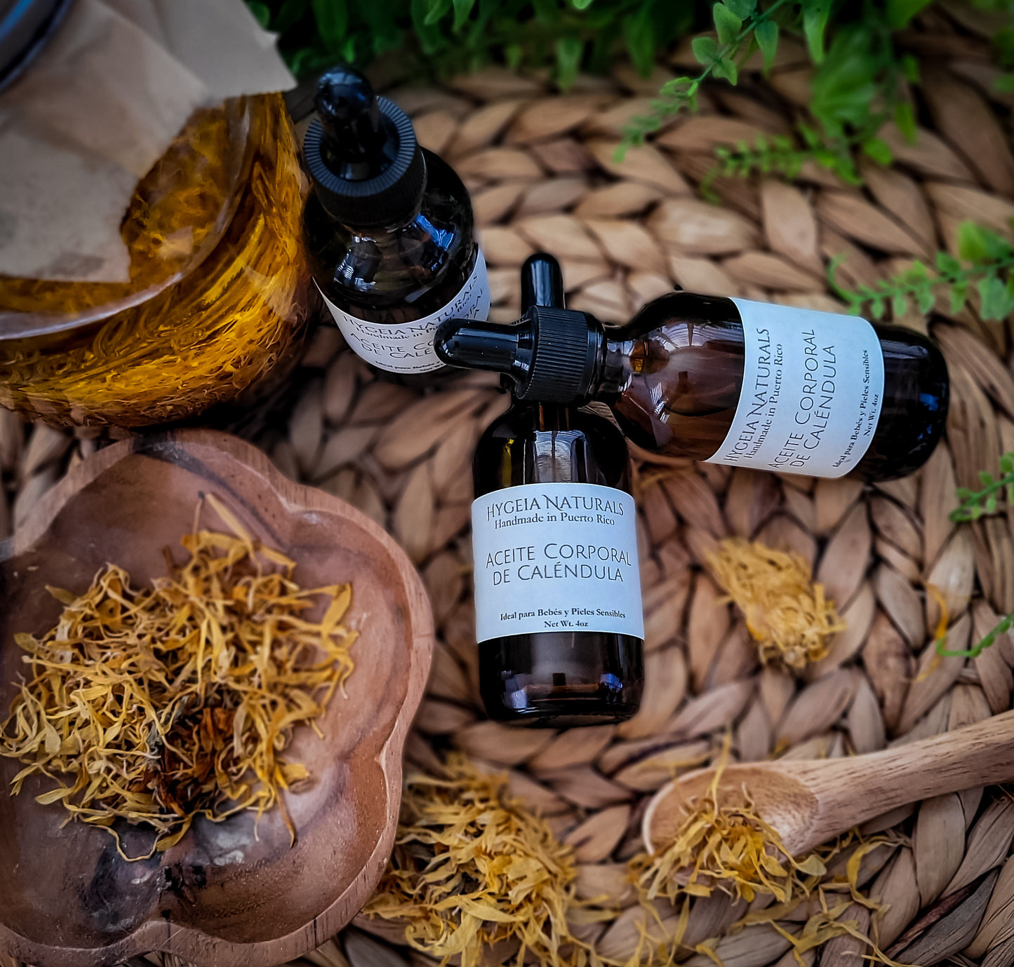 Aceite Corporal Calmante de Caléndula & Jojoba| Piel Sensible