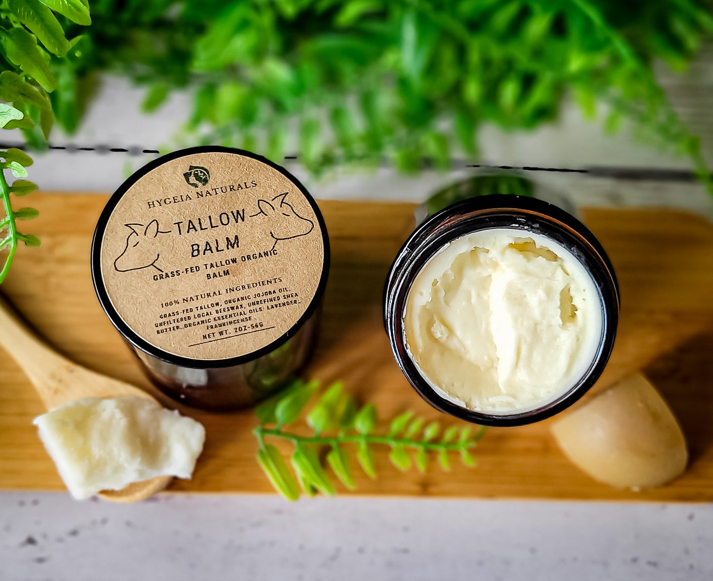 Tallow Balm with Grass-Fed Tallow, Organic Jojoba Oil, Beeswax & Shea Butter – Lavender & Frankincense