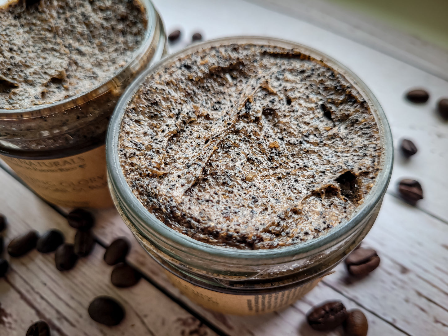 Jabón Batido Exfoliante con Azúcar Morena y Café