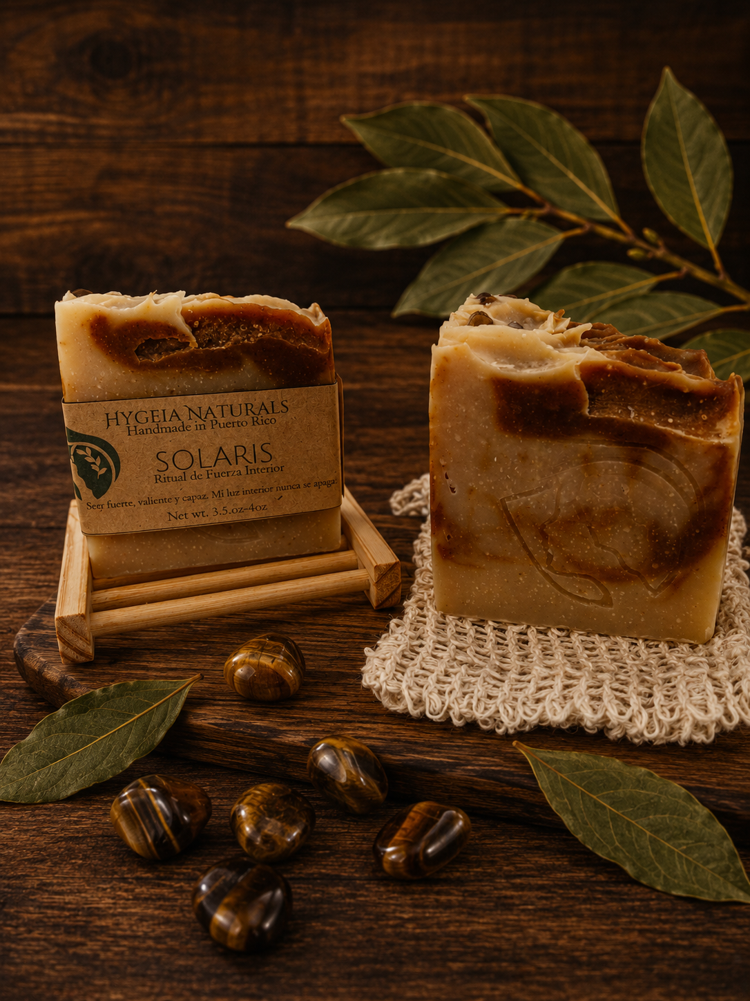 Solaris-Handmade Citrus & Laurel Ritual Soap – Jabón Artesanal de Laurel, Miel y Cúrcuma-Limited Edition
