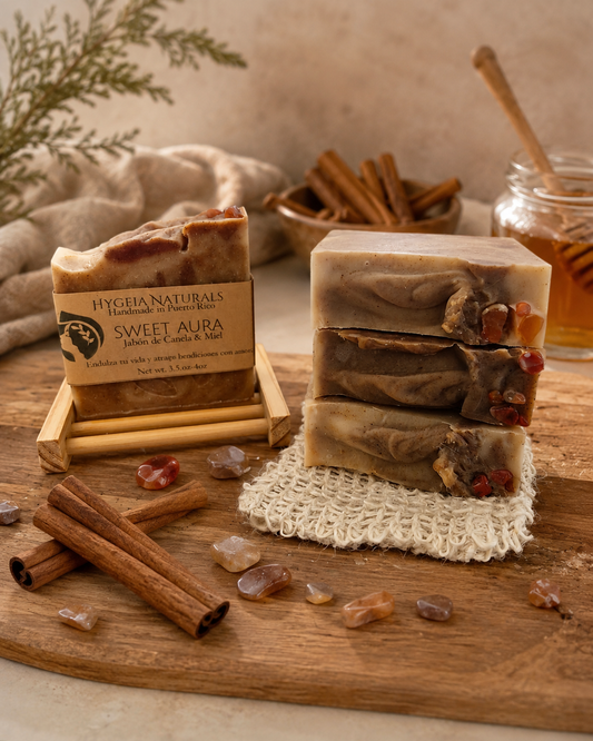 Sweet Aurora™ | Handmade Honey & Cinnamon Ritual Soap – Limited Edition