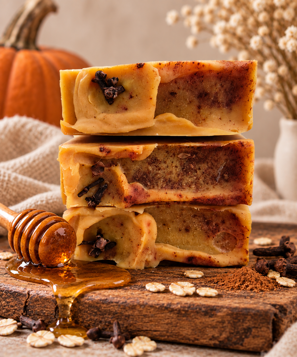 Pumpkin Harvest | Pumpkin, Honey, Tallow & Oat Artisan Soap
