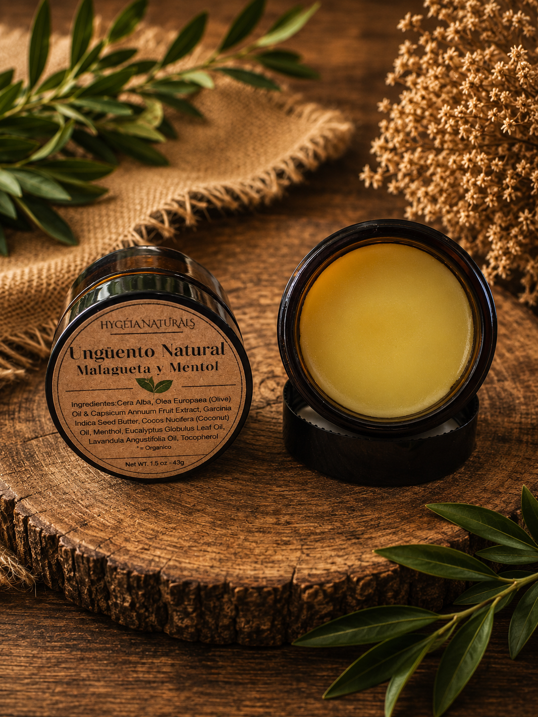 Ungüento Herbal de Mentol & Malagueta