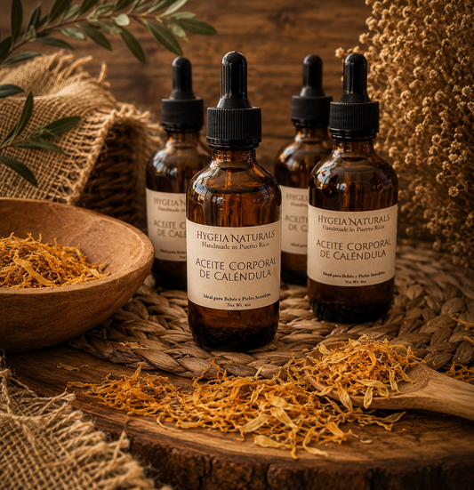 Aceite Corporal Calmante de Caléndula & Jojoba| Piel Sensible