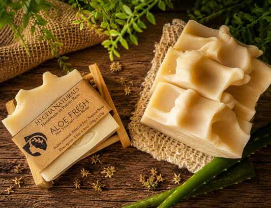 Jabón Artesanal de Sábila Orgánica, Eucalipto y Menta