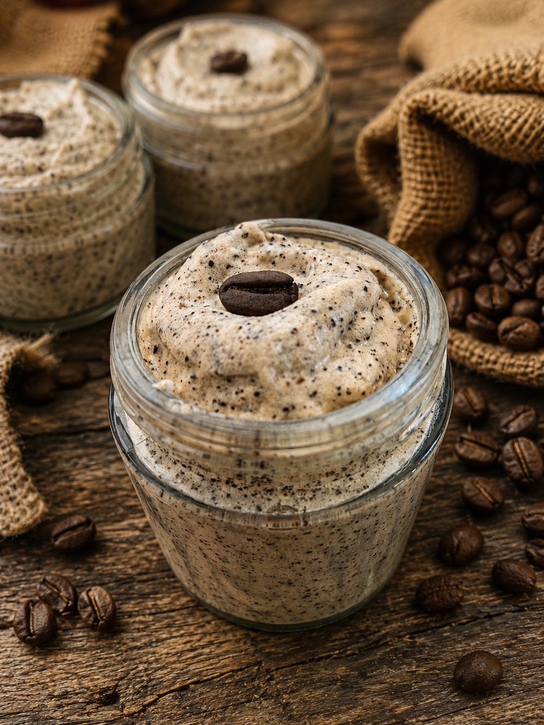 Jabón Batido Exfoliante con Azúcar Morena y Café