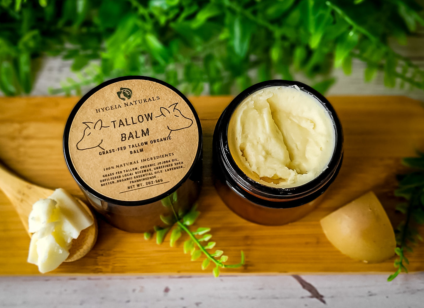 Tallow Balm with Grass-Fed Tallow, Organic Jojoba Oil, Beeswax & Shea Butter – Lavender & Frankincense