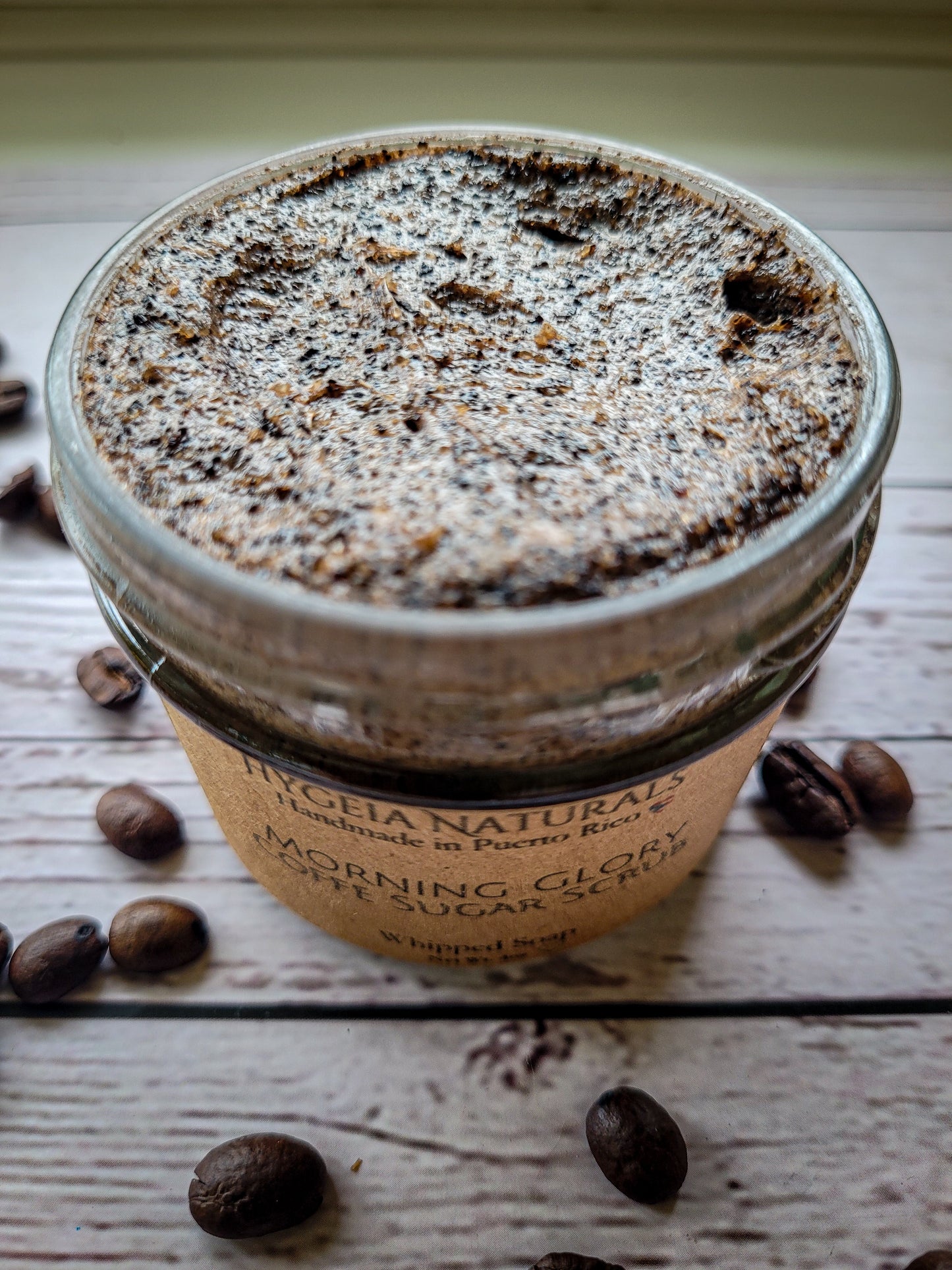 Jabón Batido Exfoliante con Azúcar Morena y Café