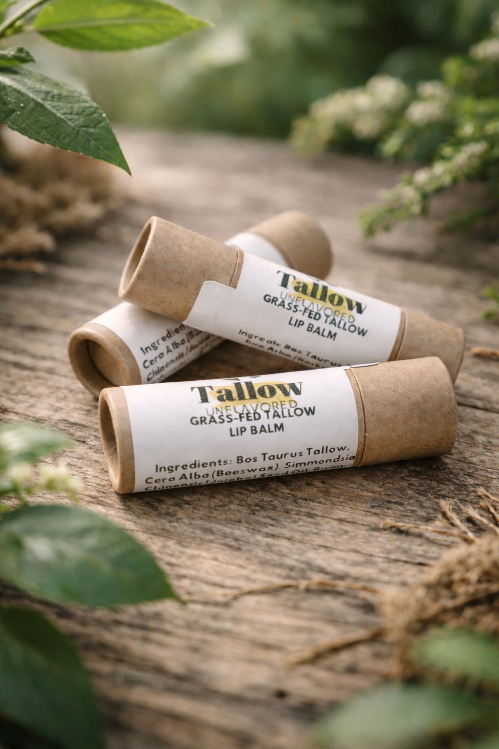 Tallow Lip Balm | Unscented & Lavender