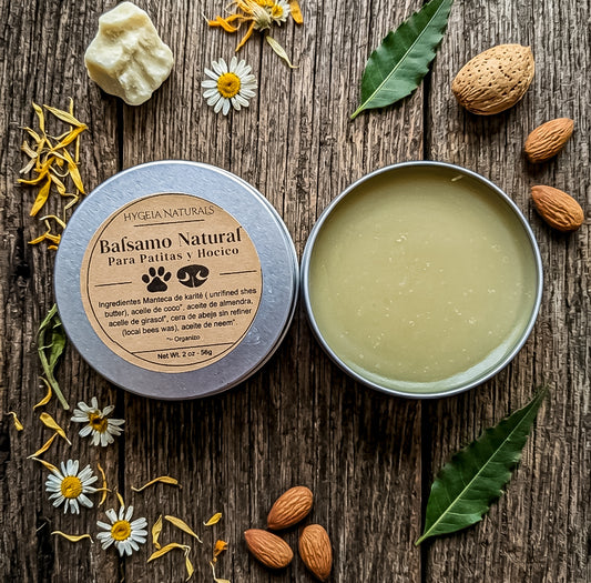 Bálsamo Natural para Patitas y Nariz | Seguro para Perros y Gatos