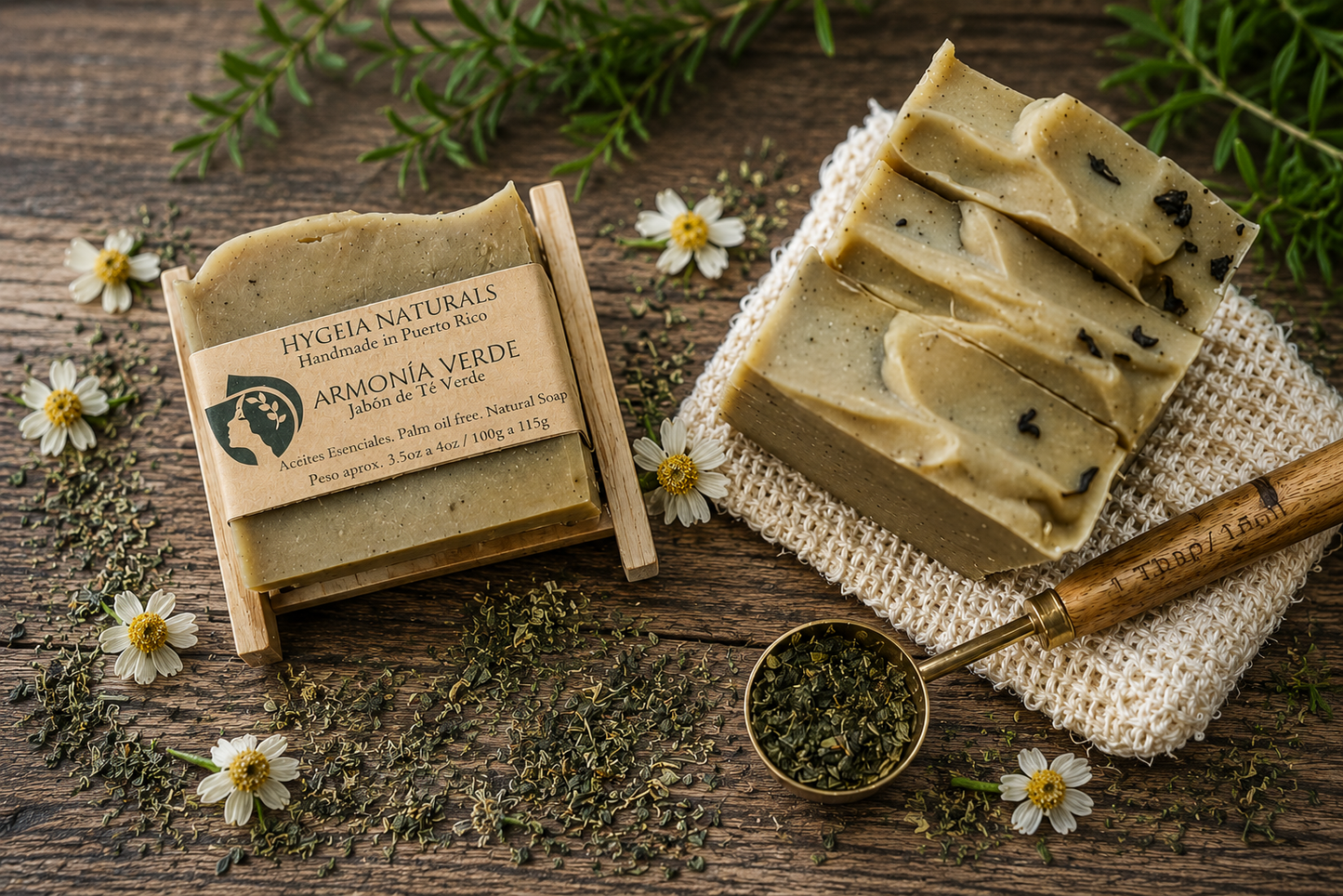 Armonía Verde: Té Verde + Tea Tree.
