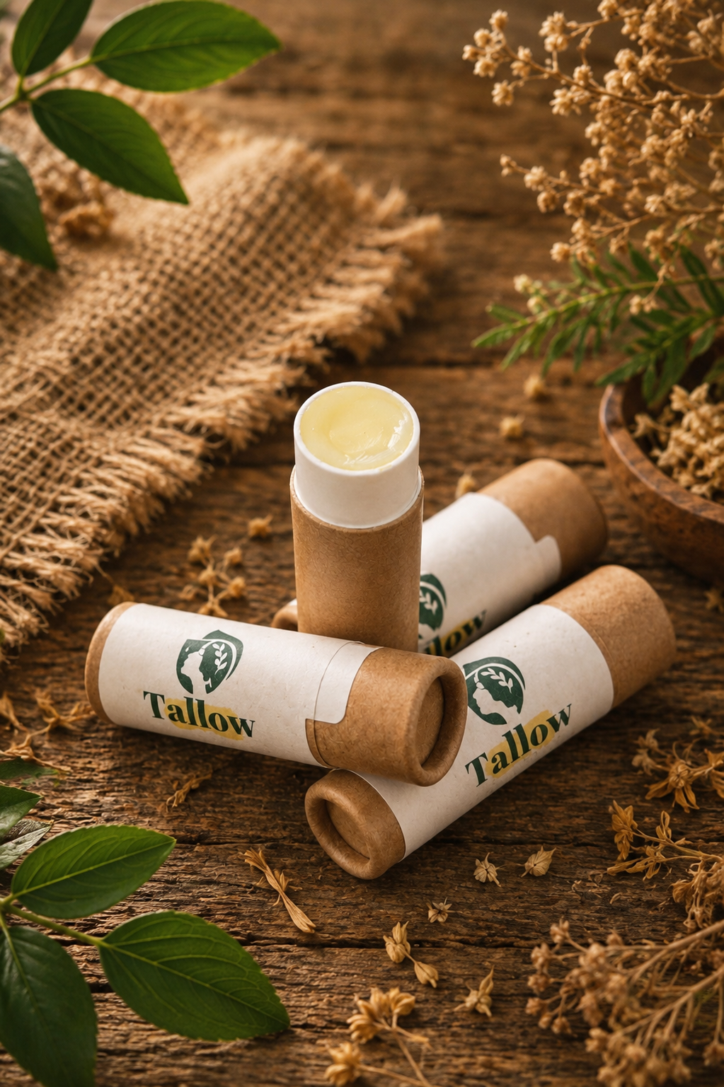 Tallow Lip Balm | Unscented & Lavender