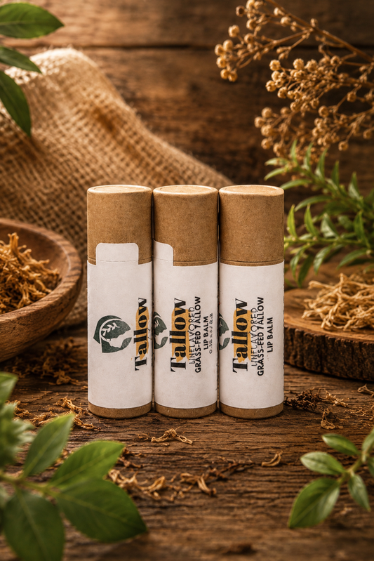 Tallow Lip Balm | Unscented & Lavender