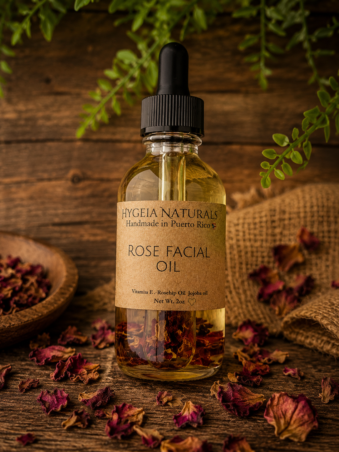 Sérum Facial de Rosa Mosqueta-Nutrición Profunda y Luminosidad