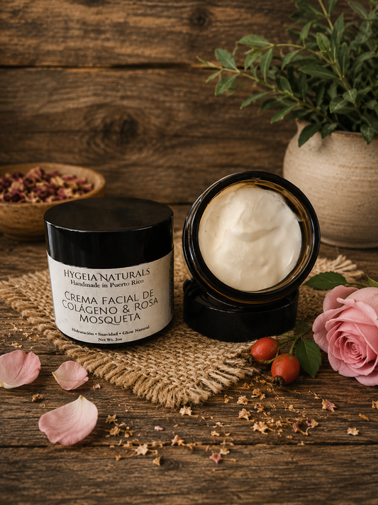 Crema Facial de Colágeno & Rosa Mosqueta