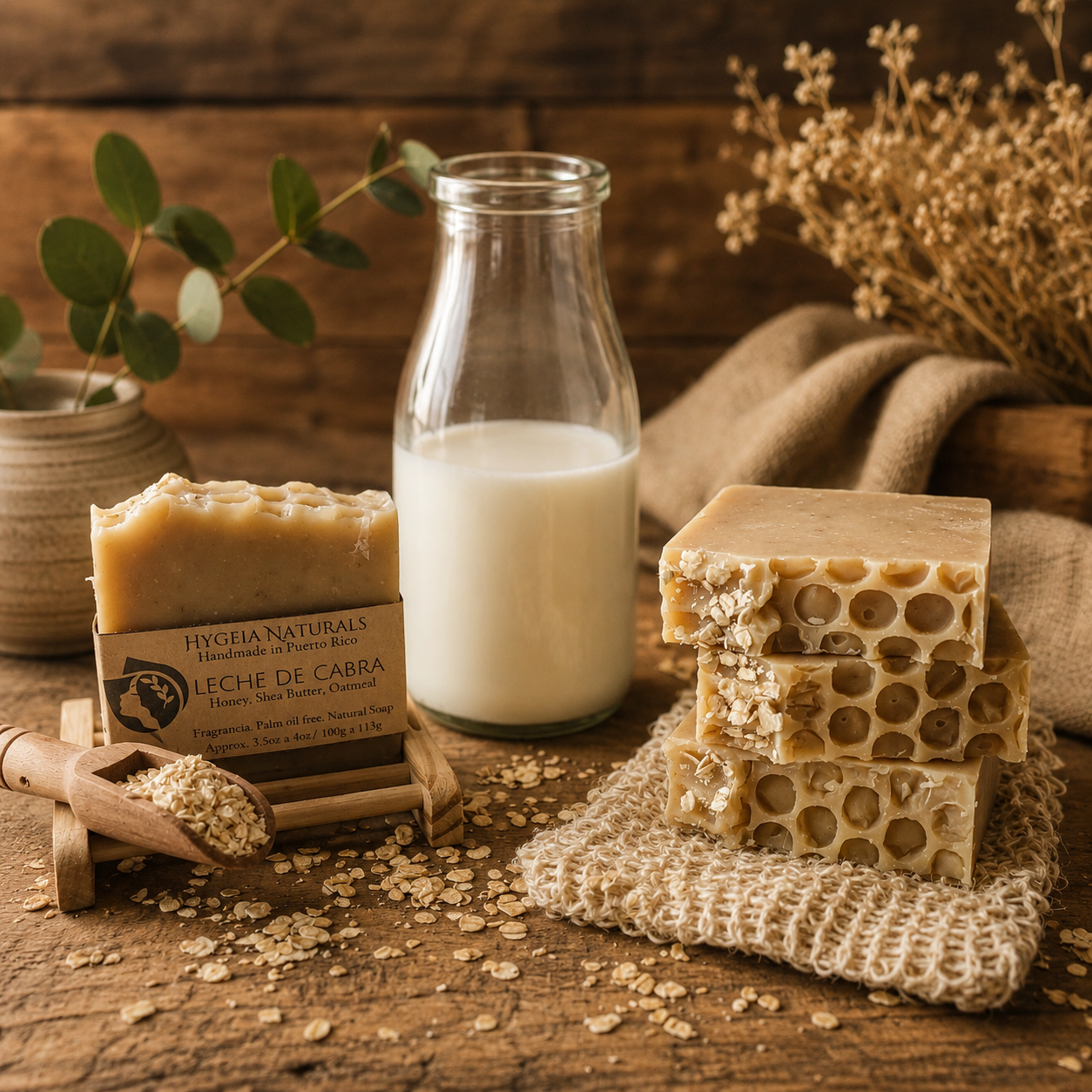 Unscented Goat Milk Soap | All-Natural Handmade Soap | Sensitive Skin Safe | Artisan Soap Gift