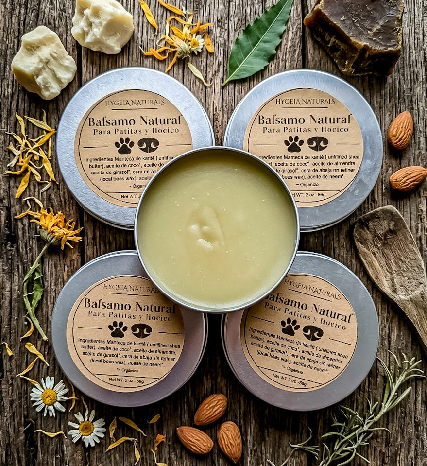 Bálsamo Natural para Patitas y Nariz | Seguro para Perros y Gatos
