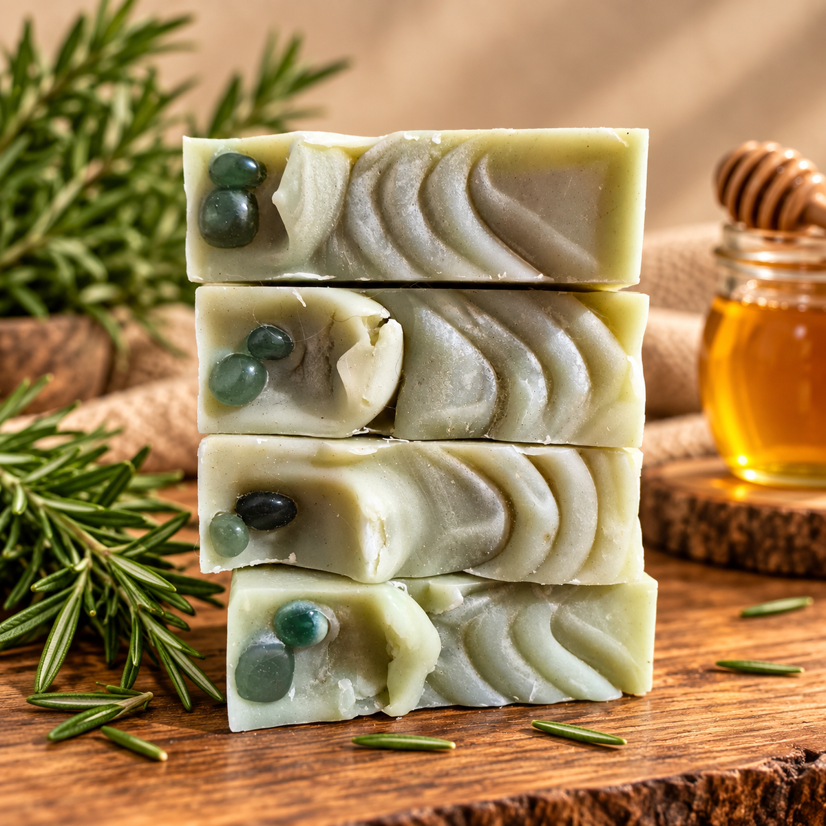 Pure Rosemary – Rosemary, Green Clay & Honey Soap