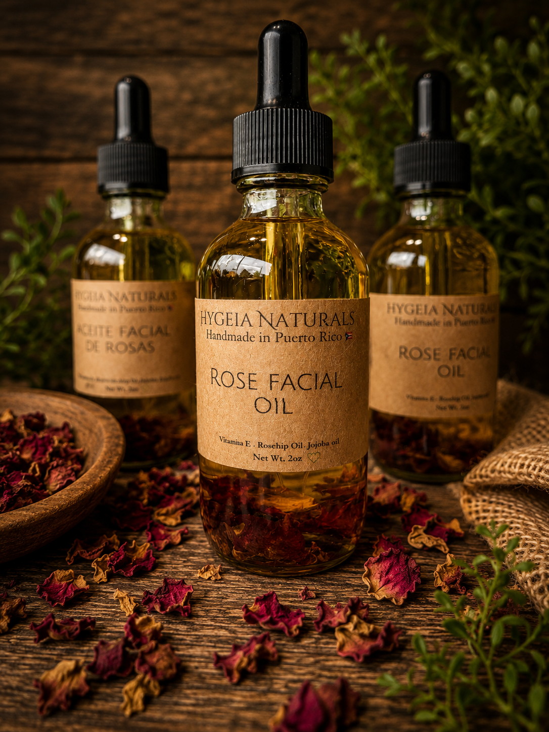 Sérum Facial de Rosa Mosqueta-Nutrición Profunda y Luminosidad