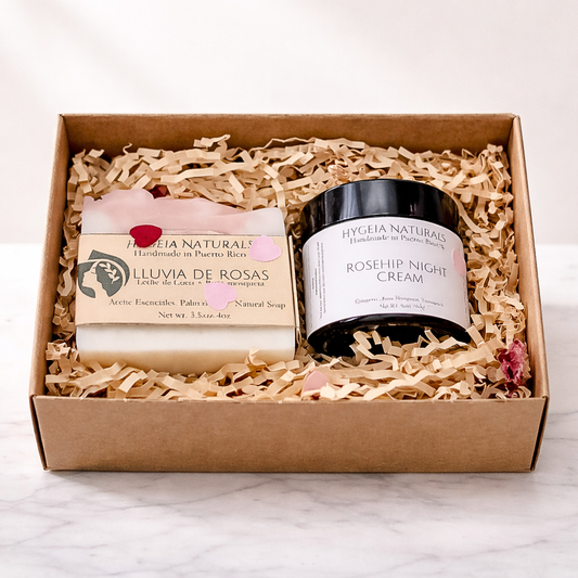 Gift Set de Rosas – Cuidado Natural y Artesanal